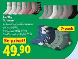 Lidl Lupilu strumpor erbjuda