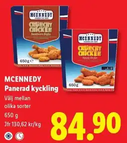 Lidl Mcennedy panerad kyckling erbjuda