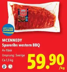 Lidl Mcennedy spareribs western bbq erbjuda