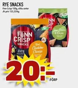 Din Mat Finn Crisp Snacks erbjuda