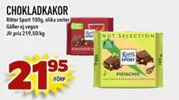 Din Mat Ritter Sport chokladkakor erbjuda
