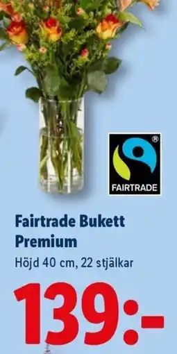 Lidl Fairtrade Bukett Premium erbjuda