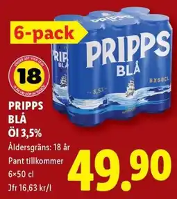 Lidl Pripps blå erbjuda