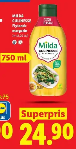 Lidl Milda flytande margarin erbjuda
