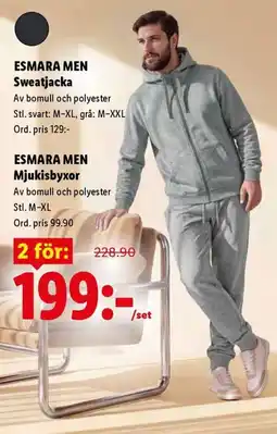 Lidl Esmara men mjukisbyxor erbjuda