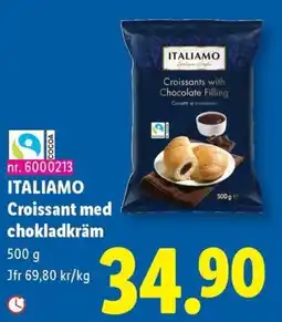 Lidl Italiamo croissant med chokladkräm erbjuda