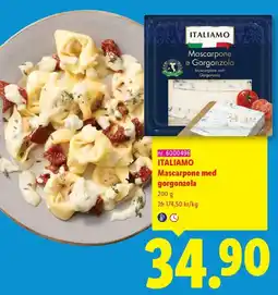 Lidl Italiamo mascarpone med gorgonzola erbjuda