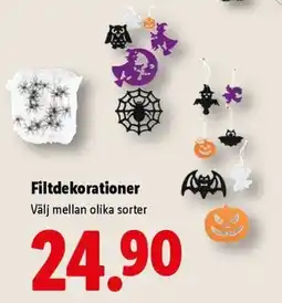 Lidl Filtdekorations erbjuda