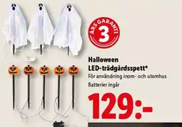 Lidl Halloween LED-trädgårdspett erbjuda