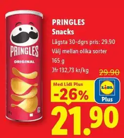 Lidl Pringles snacks erbjuda