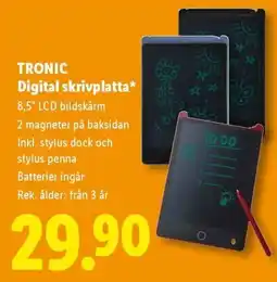 Lidl Tronic digital skrivplatta erbjuda