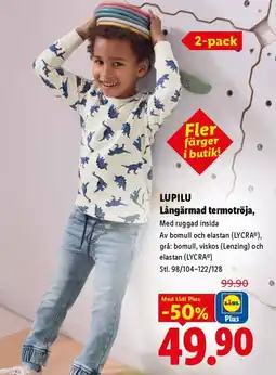 Lidl Lupilu långärmad termotröja erbjuda
