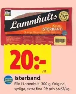 ICA Kvantum Ello Isterband erbjuda