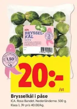 ICA Kvantum Ica brysselkål erbjuda