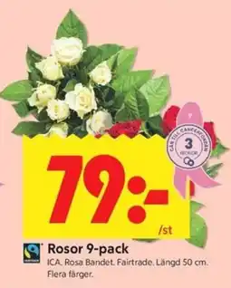 ICA Kvantum Ica rosor 9-pack erbjuda