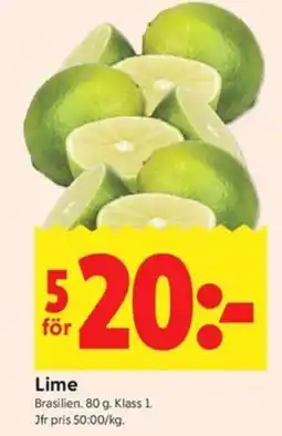 ICA Kvantum Lime erbjuda