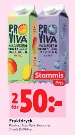 ICA Kvantum Proviva fruktdryck erbjuda