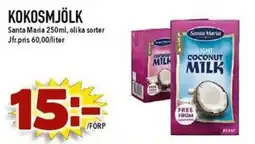 Matdax Santa Maria kokosmjölk erbjuda