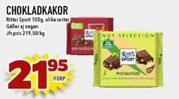 Matdax Ritter Sport chokladkakor erbjuda