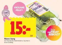 ICA Kvantum Päron i korg erbjuda