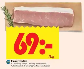 ICA Fläskytterfilé