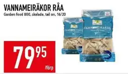 Matdax Garden Food vannameiräkor råa erbjuda