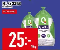 Matdax Qualiko hel kyckling erbjuda