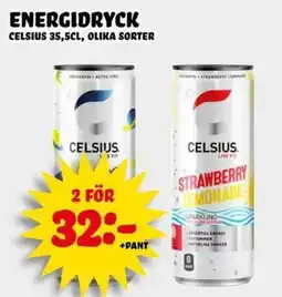 Nelins Celsius energidryck erbjuda