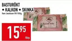 Matdax Fam Jacobsen basturökt kalkon skinka erbjuda