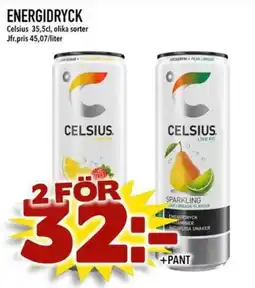 Nelins Celsius energidryck erbjuda