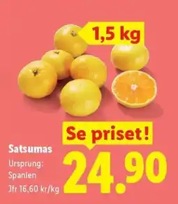 Lidl Satsumas erbjuda
