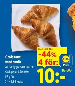Lidl Croissant med smör erbjuda