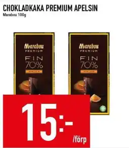 Matdax Marabou chokladkaka premium apelsin erbjuda