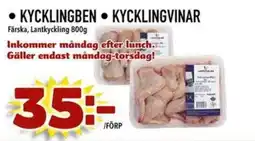 Din Mat Kycklingben Kycklingvinar erbjuda
