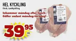 Din Mat Hel kyckling erbjuda