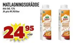 Din Mat Arla matlagninggrädde erbjuda