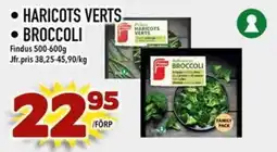 Din Mat Findus haricots verts broccoli erbjuda
