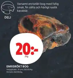 ICA Kvantum Deli enrisrökt bog erbjuda