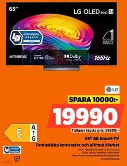 Power LG 65" 4K Smart-TV erbjuda