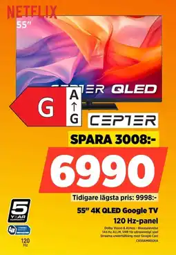 Power Cepter 4K QLED Google TV erbjuda