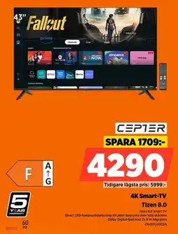 Power Cepter 4K Smart-TV erbjuda