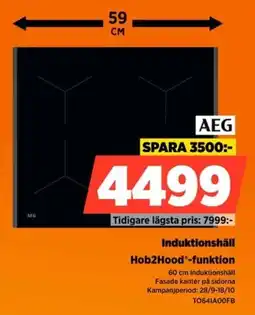 Power Aeg induktionshäll hob2hood funktion erbjuda