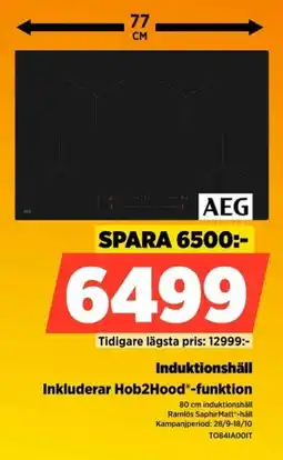 Power Aeg induktionshäll erbjuda