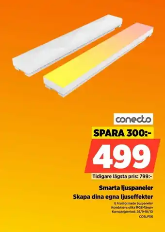 Power conecto smarta ljuspaneler erbjuda