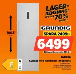 Power Grundig kylskåp med funktioner i toppklass erbjuda