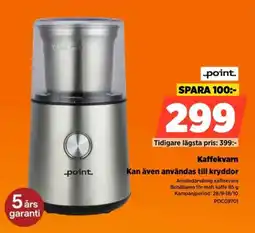 Power Point kaffekvarn erbjuda