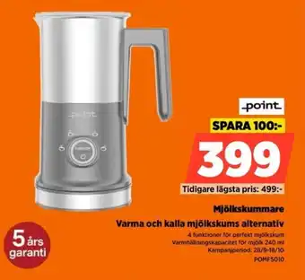 Point mjölkskummare