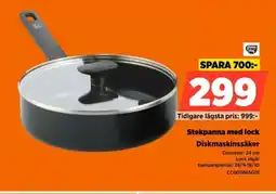 Power Stekpanna med lock erbjuda