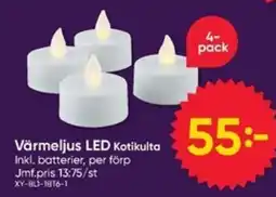 DollarStore Värmeljus LED Kotikulta erbjuda