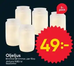 DollarStore Oljeljus erbjuda